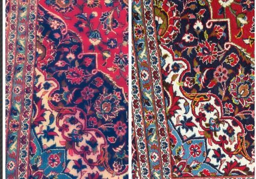 رنگ برداری فرش دستباف در مشهد