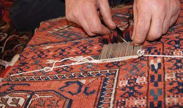 رفوگری فرش دستبافت - قالیشویی ابریشم